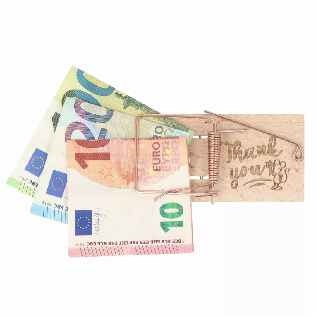 Spruchreif® Spardose Mausefalle Geldgeschenk · Mausefalle günstig online kaufen