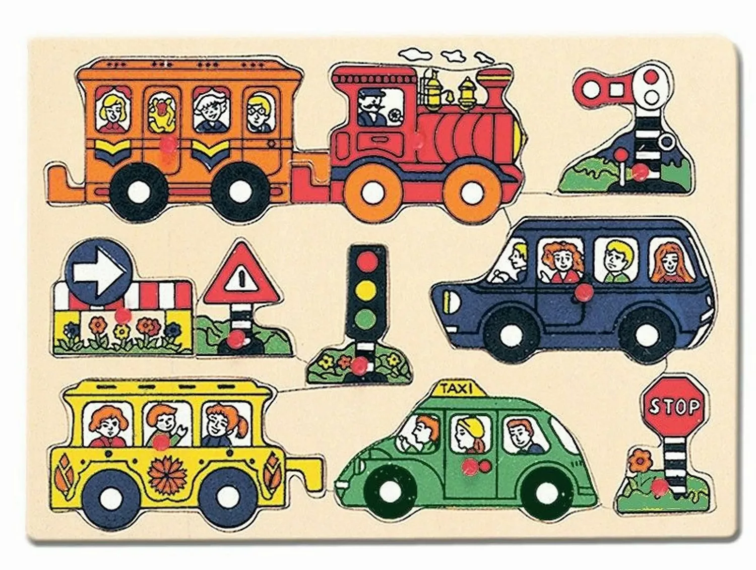 Bino & Mertens - Steckpuzzle, Verkehr günstig online kaufen