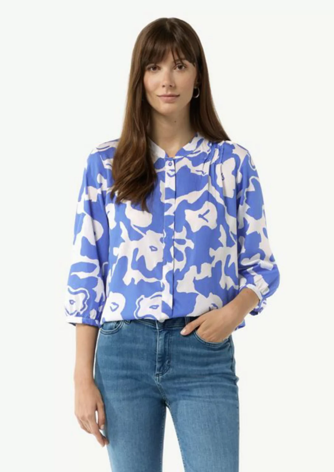 comma casual identity 3/4-Arm-Shirt Lyocellbluse mit Faltendetail und 3/4-Ä günstig online kaufen