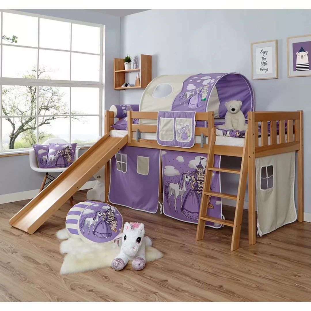 Kinderspielbett für Mädchen Rutsche günstig online kaufen