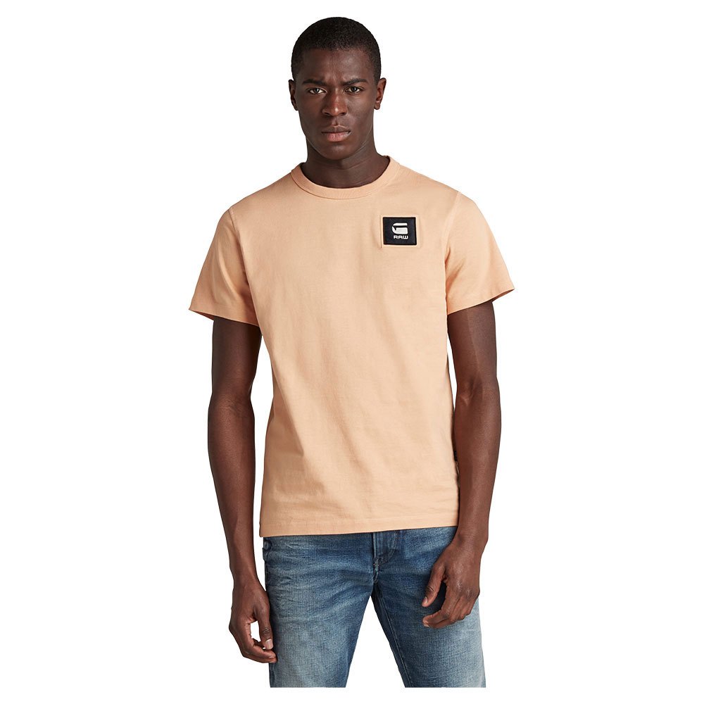 G-star Badge Logo+ Kurzarm Rundhalsausschnitt T-shirt S Warm Liquid Pink günstig online kaufen