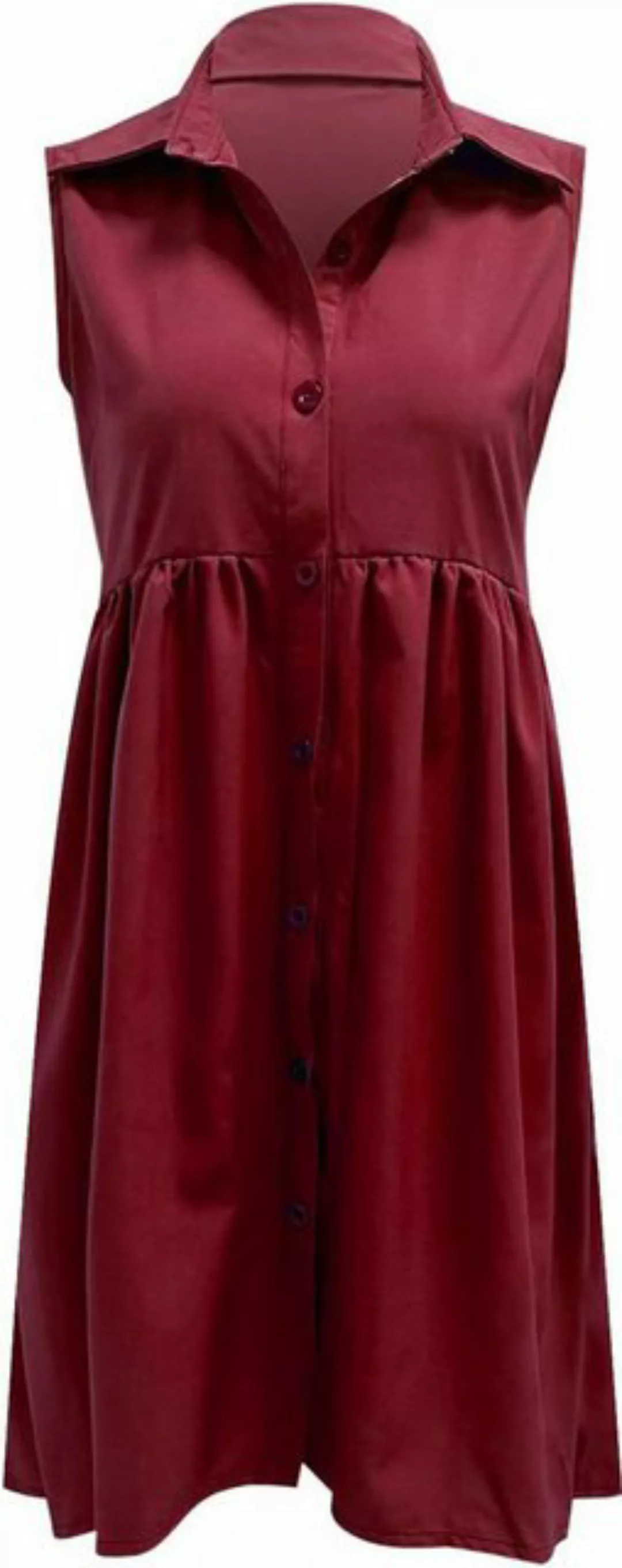 KIKI Blusenkleid Damenkleid mit Revers, kurzer Vorderseite und langem Kleid günstig online kaufen