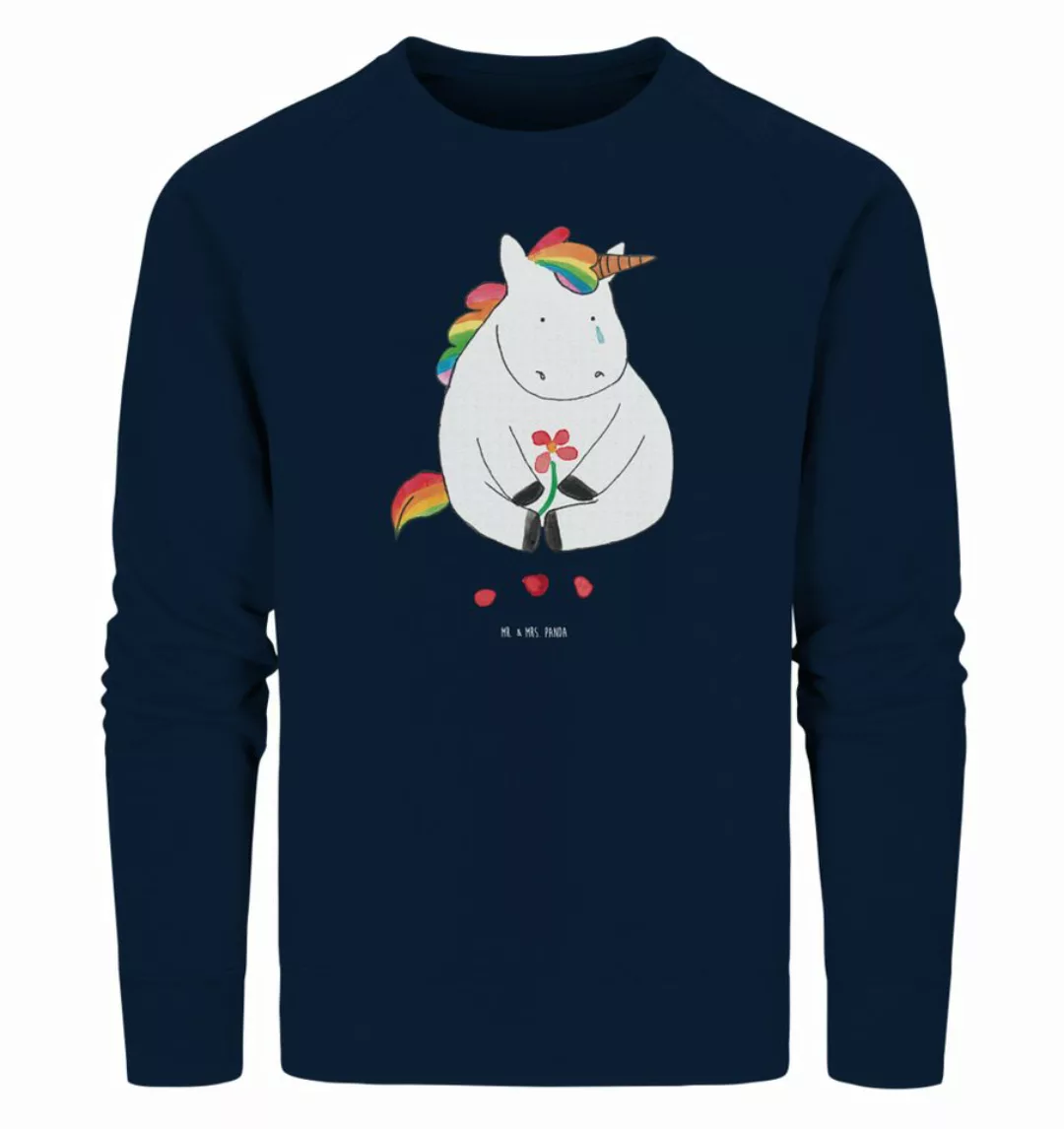 Mr. & Mrs. Panda Longpullover Größe M Einhorn Traurig - French Navy - Gesch günstig online kaufen