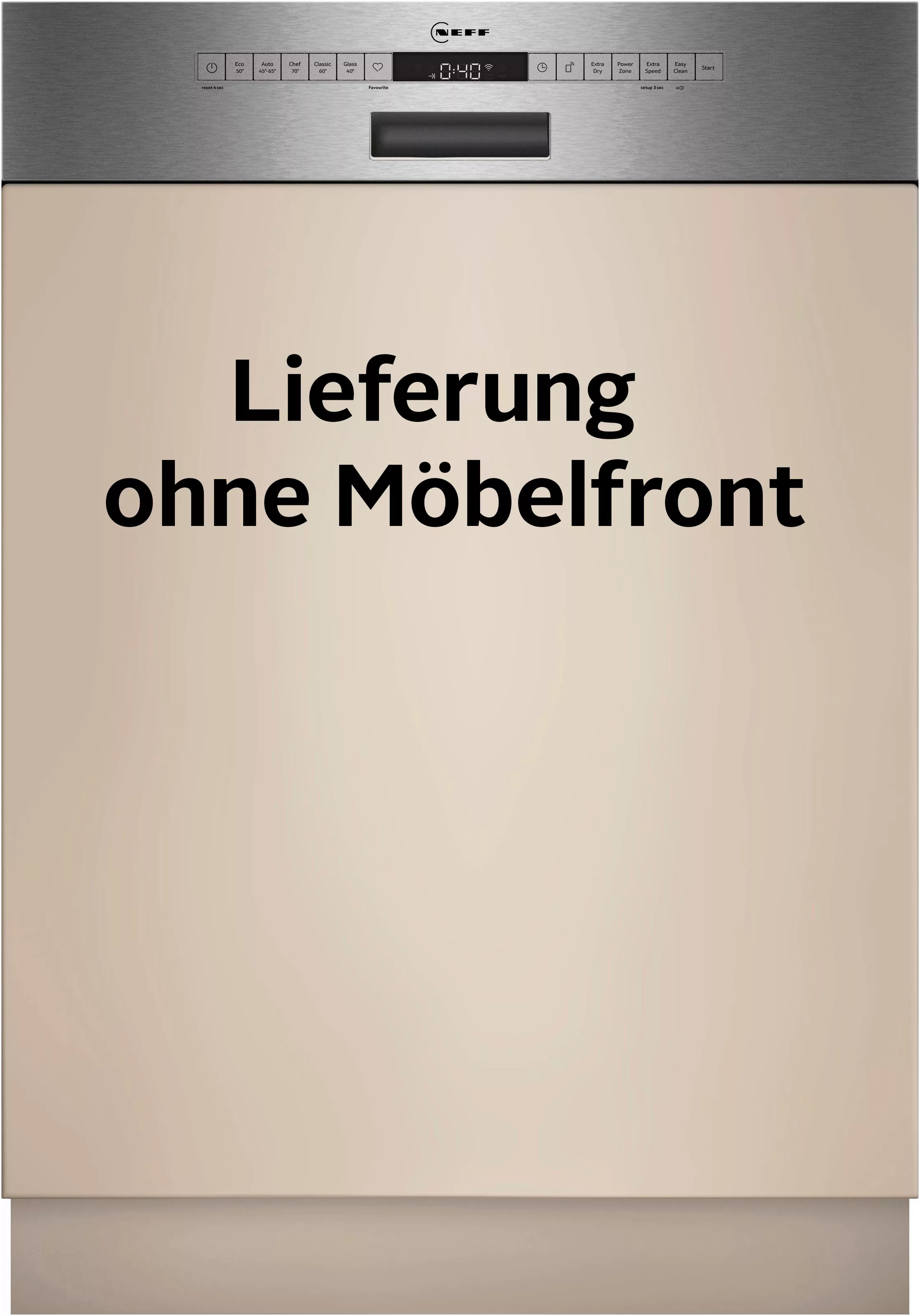 NEFF teilintegrierbarer Geschirrspüler »S145EAS04E«, N 50, S145EAS04E, 13 M günstig online kaufen