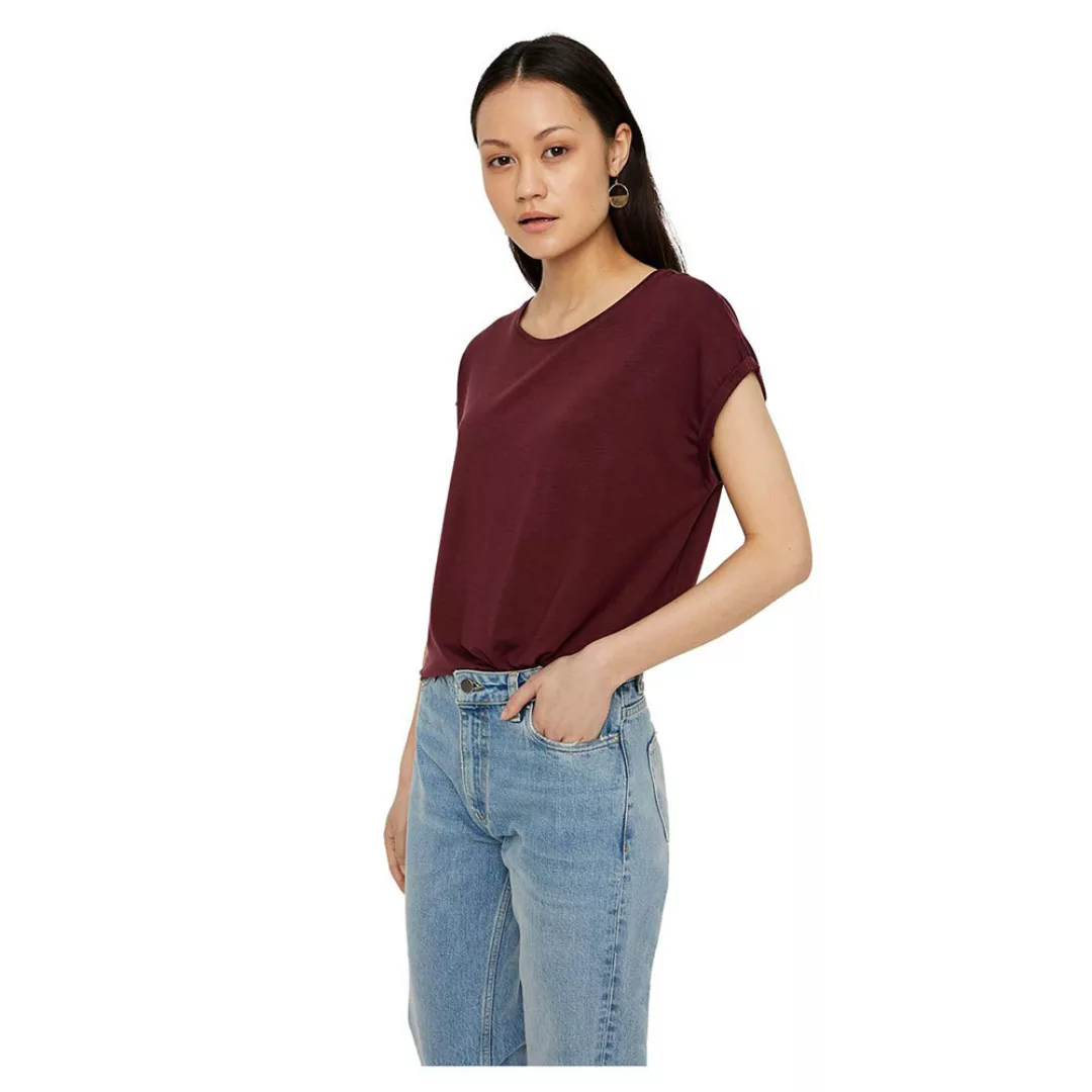 Vero Moda Ava Plain Kurzärmeliges T-shirt L Port Royale günstig online kaufen