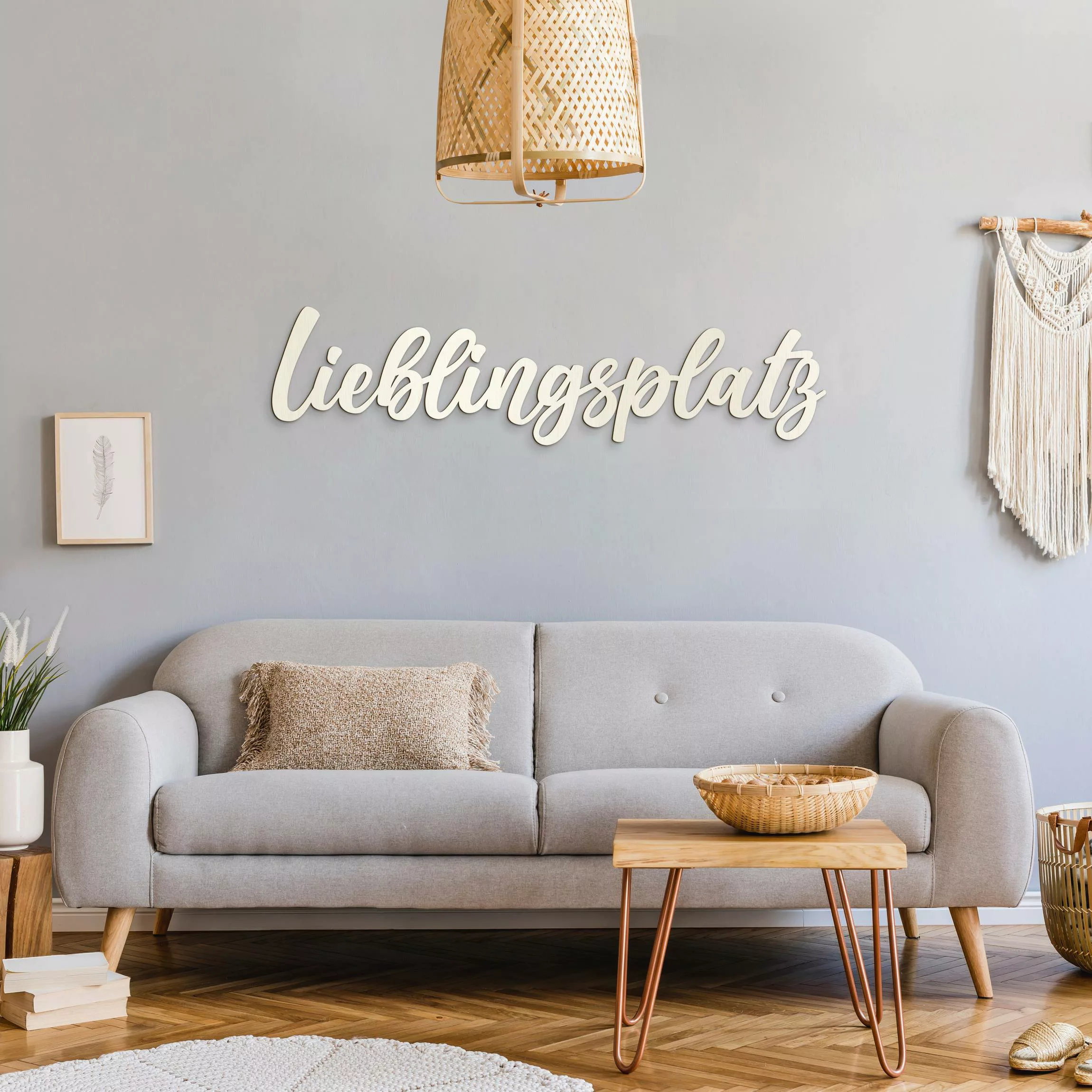 Wanddeko Holz Lieblingsplatz Handlettering günstig online kaufen