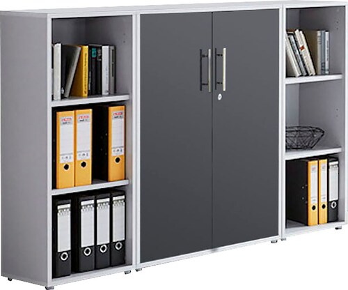 BMG Möbel Büromöbel-Set "TABOR 2 niedrig", (Set, 2 tlg.) günstig online kaufen