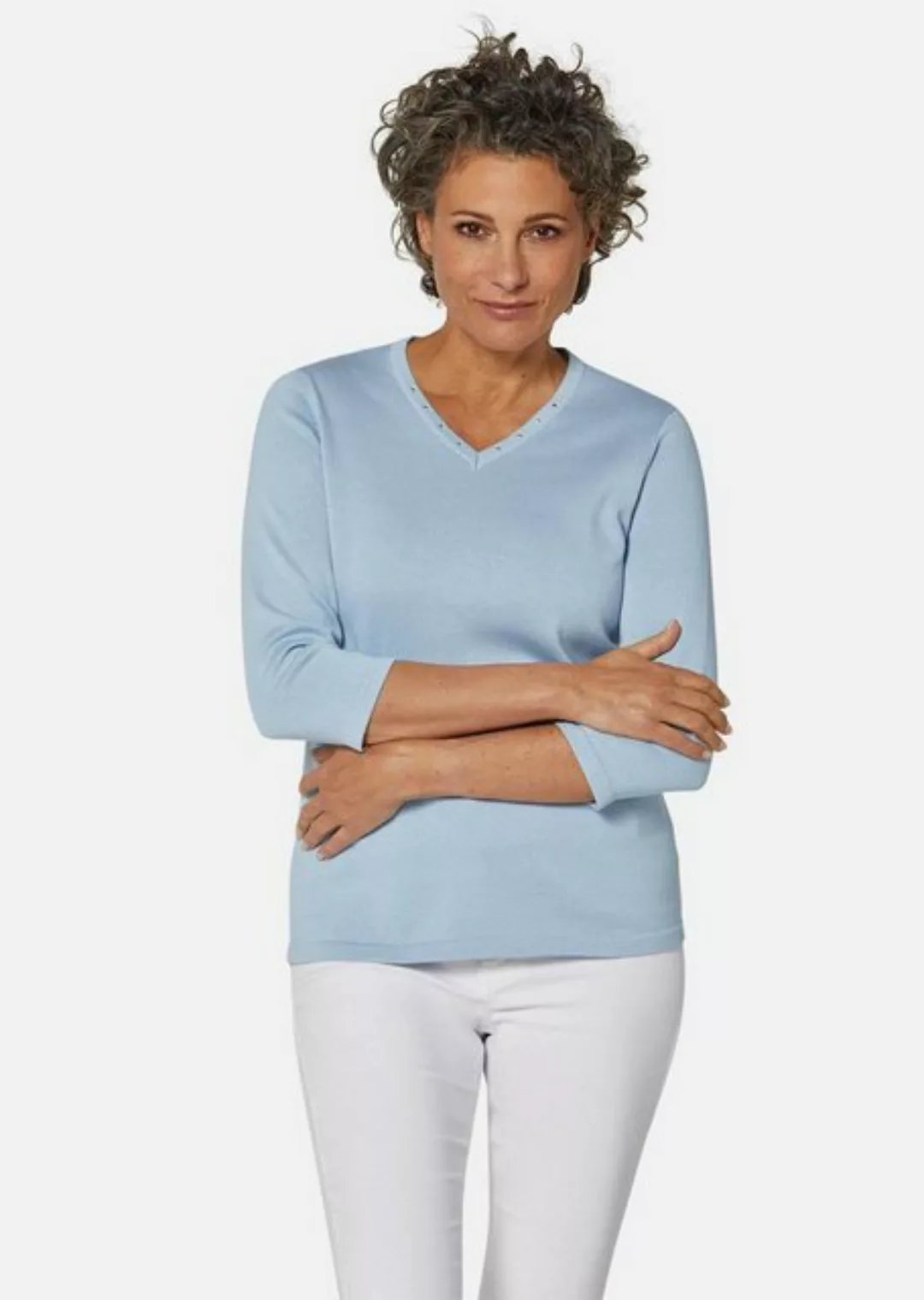GOLDNER Strickpullover Kurzgröße: Pullover in hochwertiger Qualität günstig online kaufen