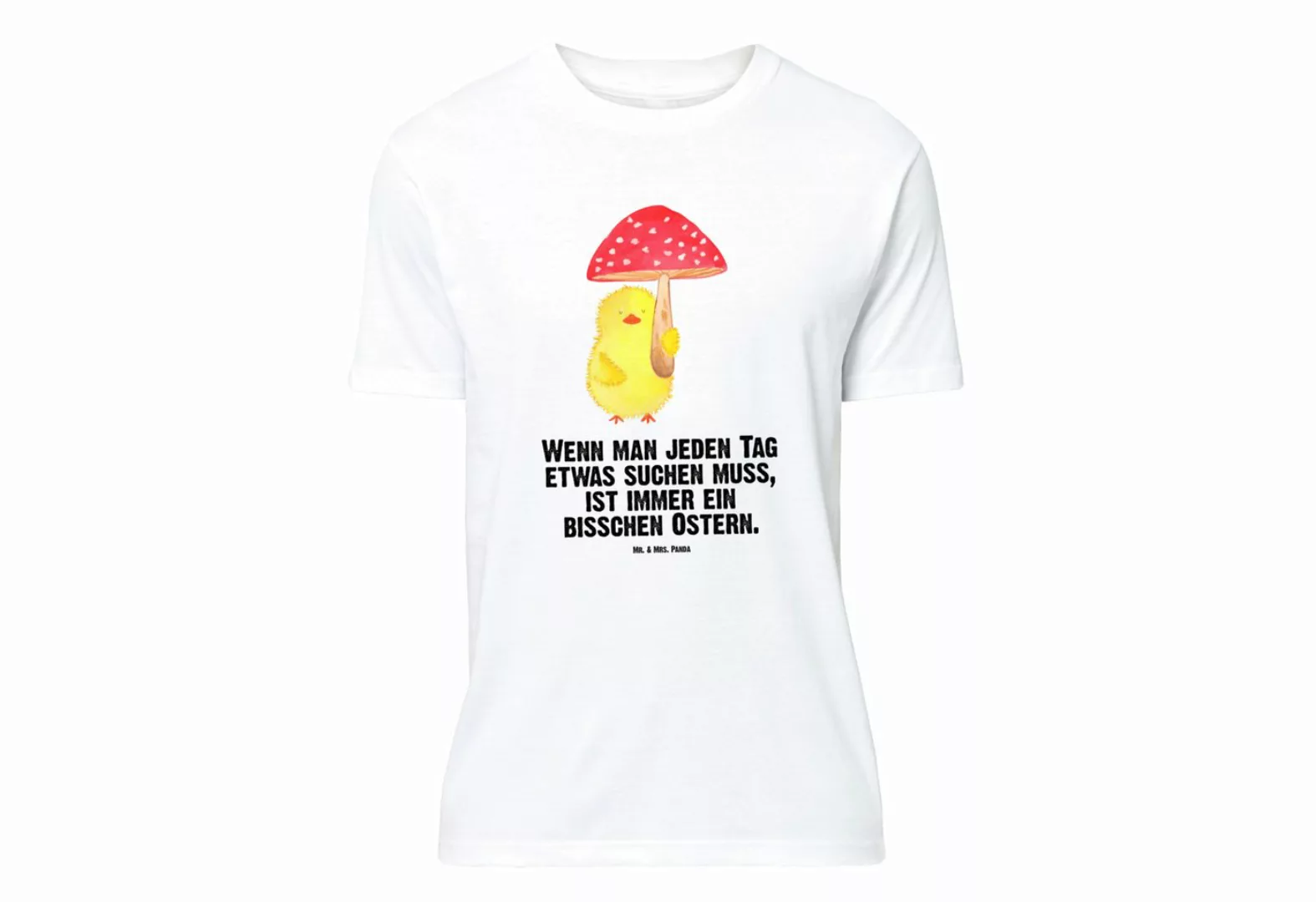 Mr. & Mrs. Panda T-Shirt Küken Fliegenpilz - Weiß - Geschenk, Ostergeschenk günstig online kaufen