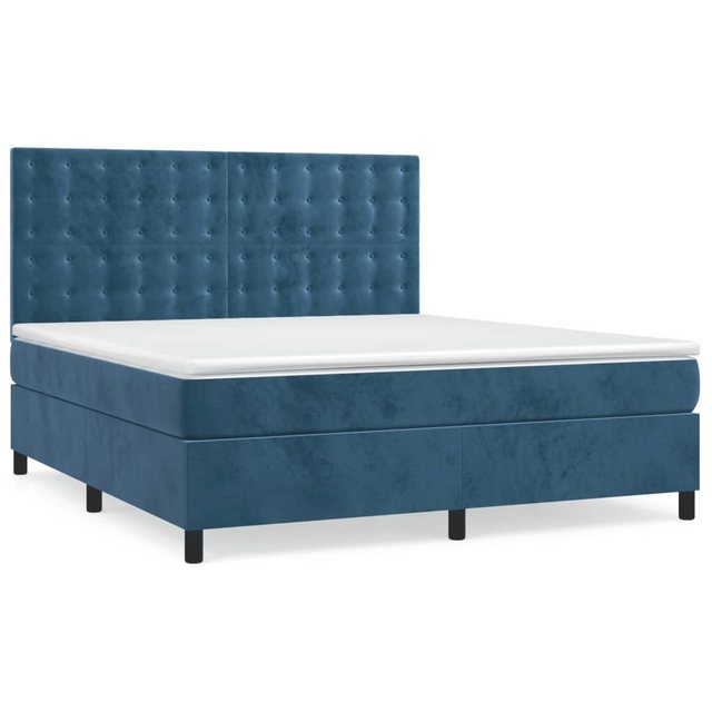 vidaXL Boxspringbett Bett Boxspringbett mit Matratze komplett Samt (160 x 2 günstig online kaufen