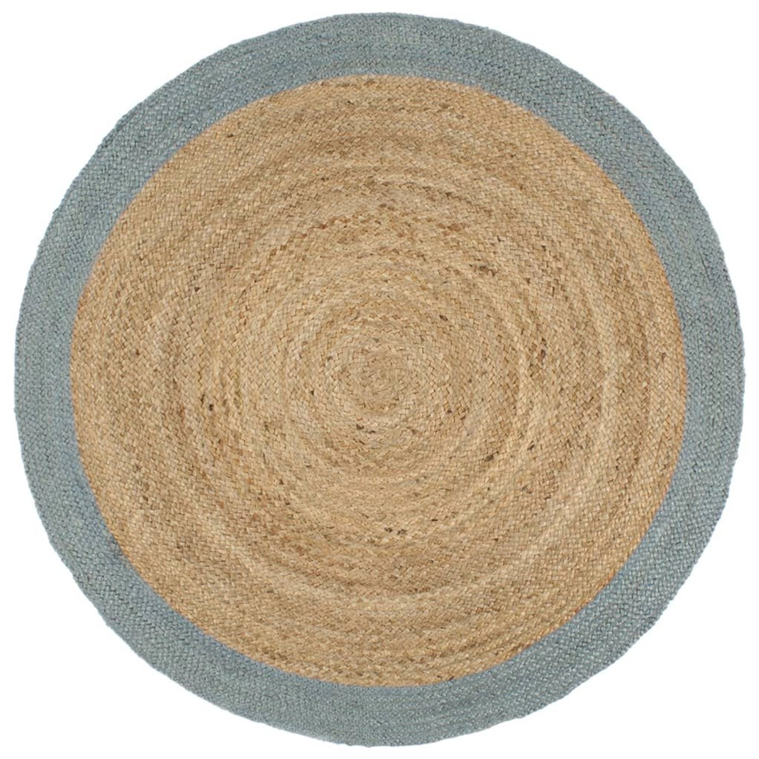 vidaXL Teppich Handgefertigt Jute Mit Olivem Rand 210 Cm 1184037 günstig online kaufen