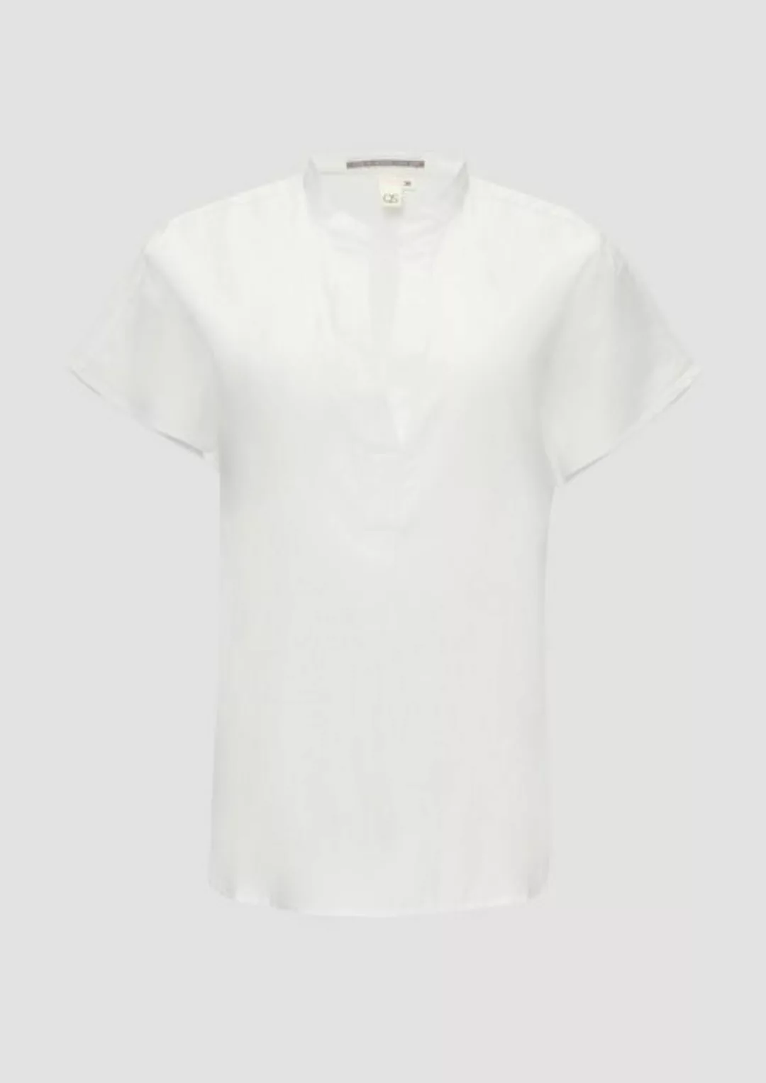 QS Kurzarmbluse Blusenshirt aus Popeline günstig online kaufen