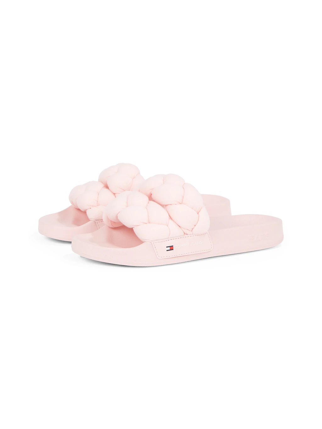 Tommy Jeans Pantolette "TJW BRAIDED SLIDE", Sommerschuh, Flats, Schlupfschu günstig online kaufen