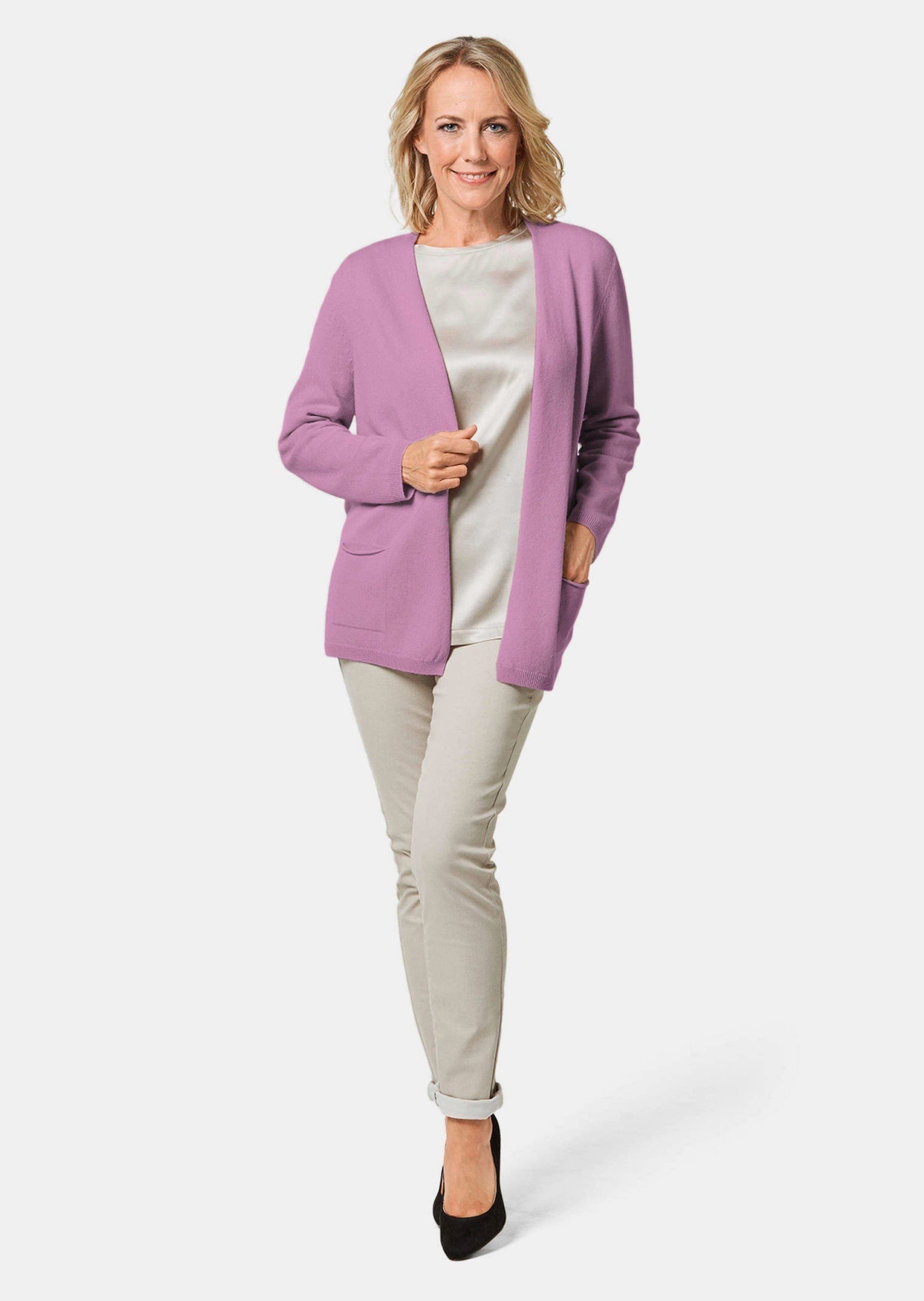 GOLDNER Kaschmirpullover Cardigan in langer offener günstig online kaufen