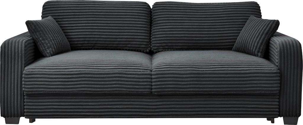ED EXCITING DESIGN Schlafsofa "Carrara", mit Bettkasten & 2 Zierkissen günstig online kaufen