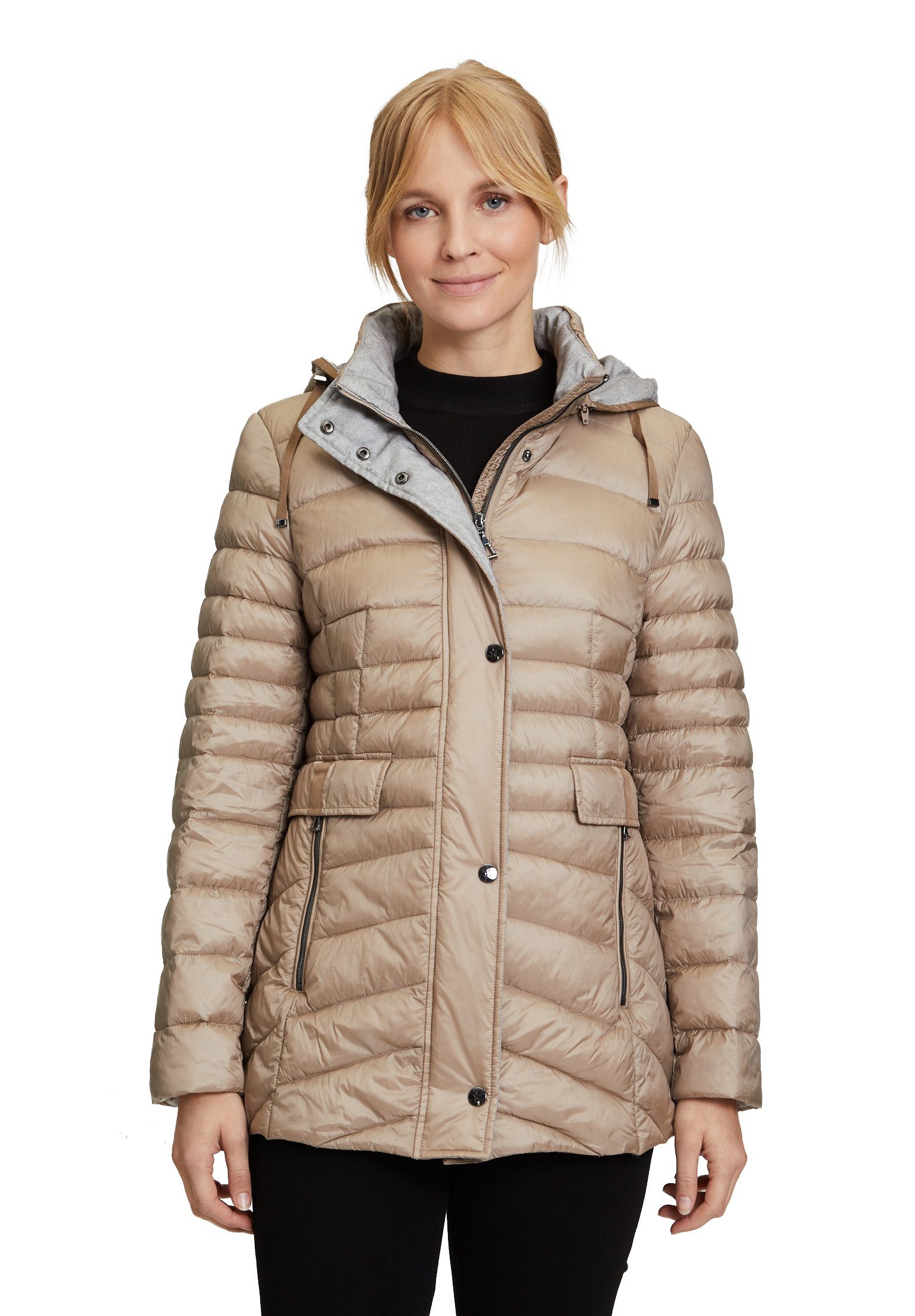 Gil Bret Steppjacke mit abnehmbarer Kapuze günstig online kaufen