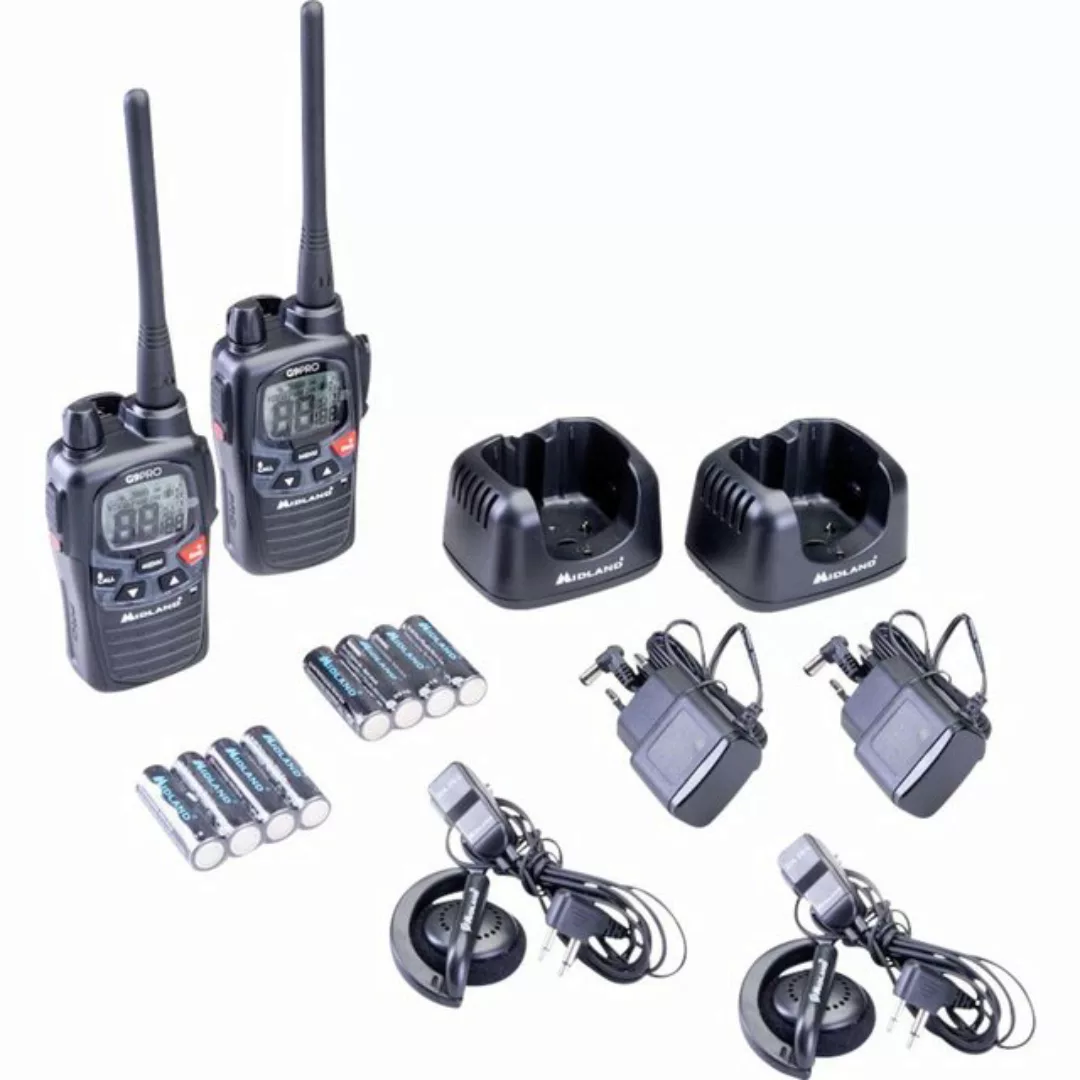 Midland Walkie Talkie Midland G9 Pro 2er Kofferset C1385.04 PMR-Funkgerät 2 günstig online kaufen