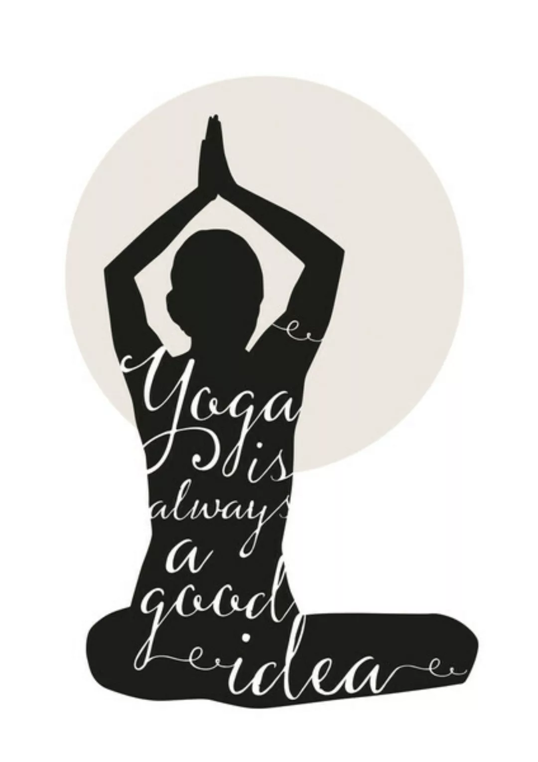 Poster / Leinwandbild - Yoga günstig online kaufen