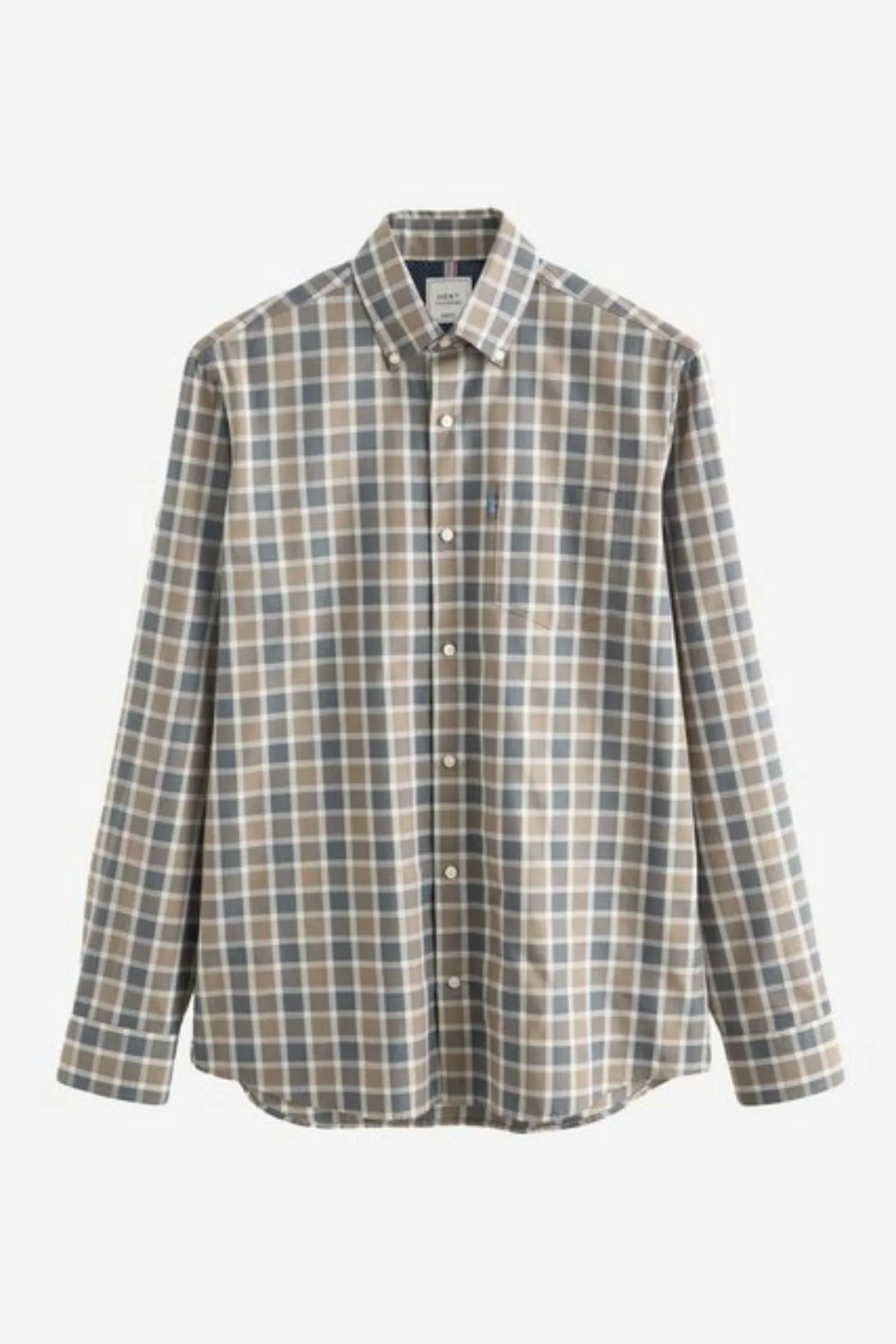 Next Langarmhemd Pflegeleichtes Button-Down-Oxford-Hemd (1-tlg) günstig online kaufen