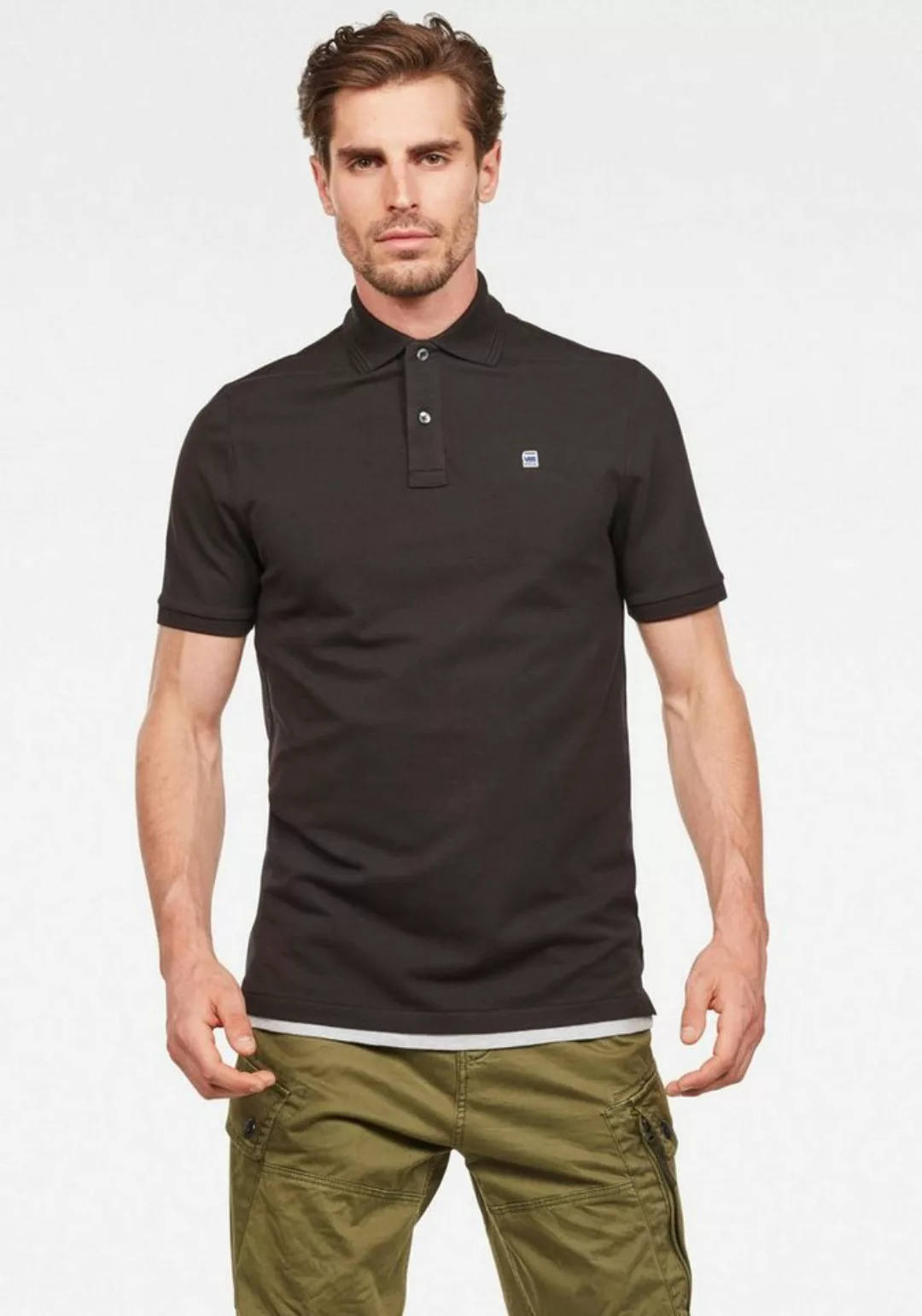 G-STAR Poloshirt Dunda Polo Logostickerei auf der Brust günstig online kaufen