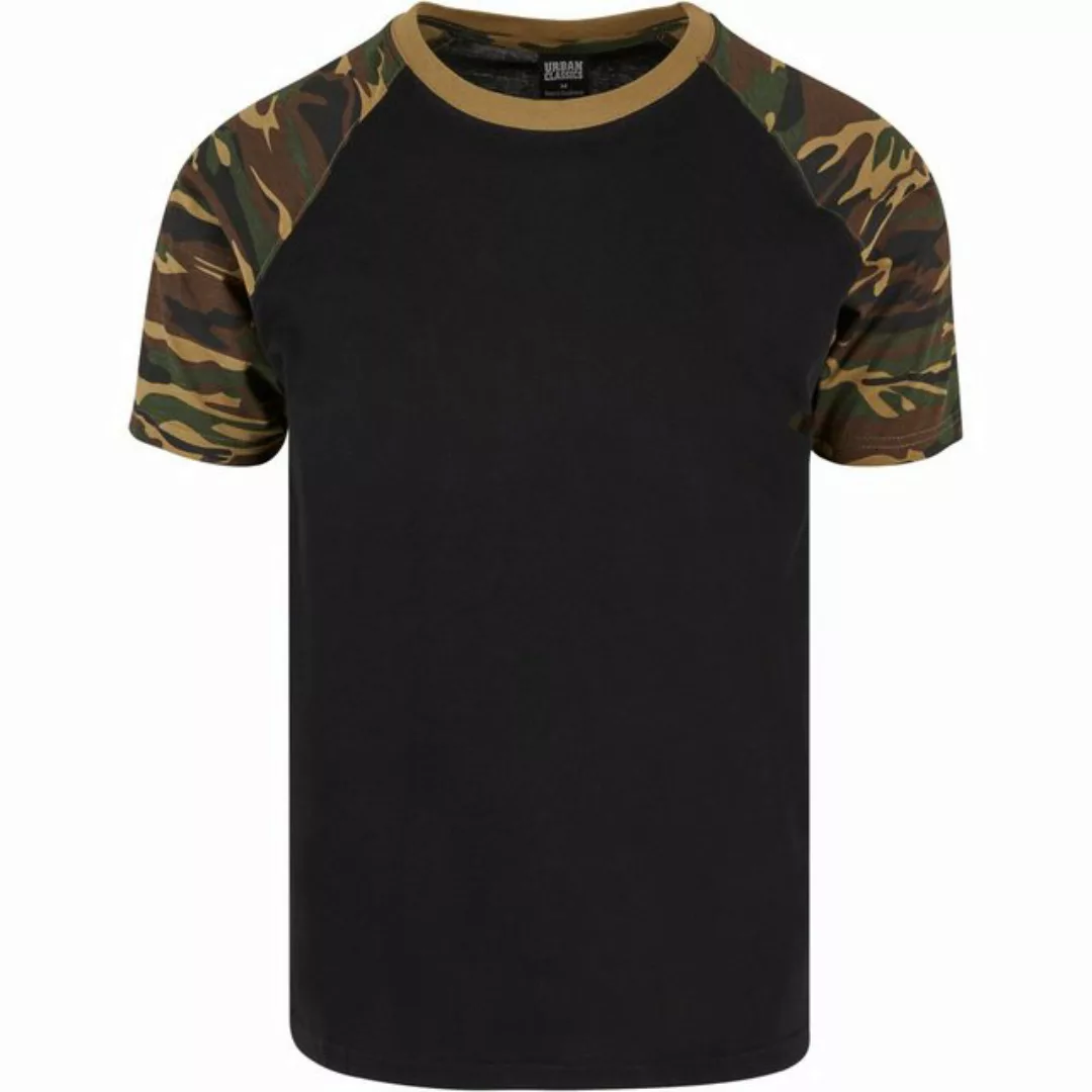 URBAN CLASSICS T-Shirt TB639 - Raglan Contrast Tee blk/woodcamo S günstig online kaufen