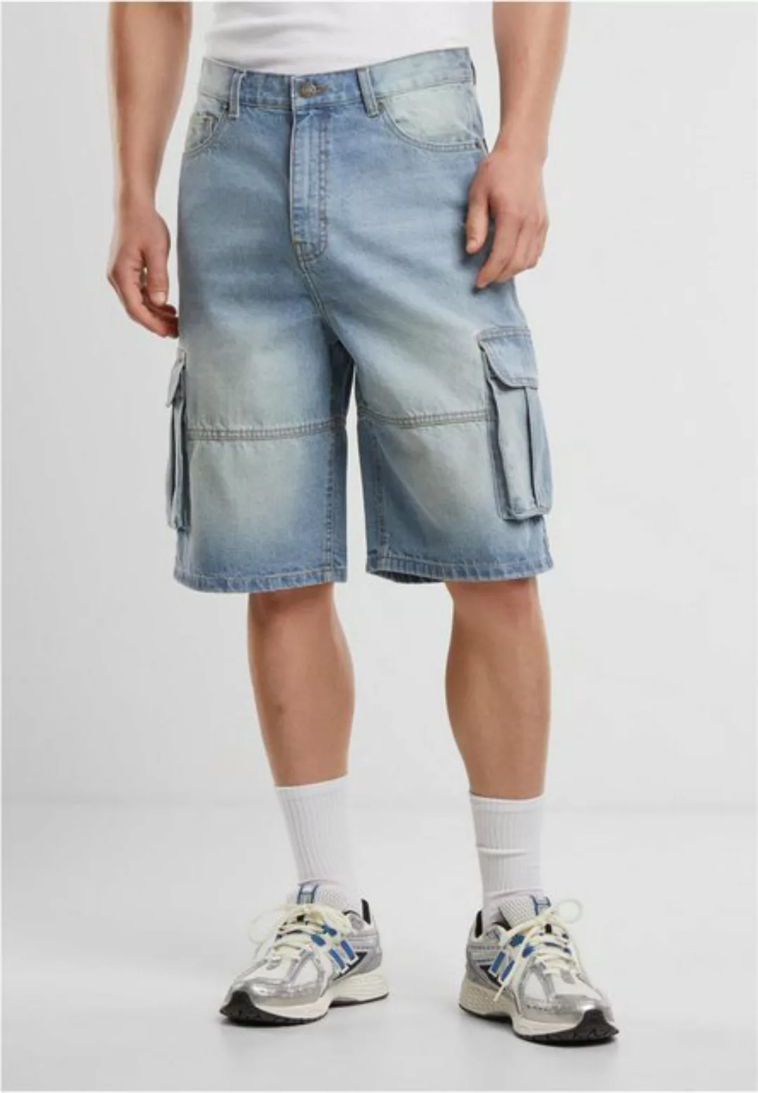 URBAN CLASSICS Shorts Relaxed Denim Cargo Shorts kurze Jeanshose Herren günstig online kaufen