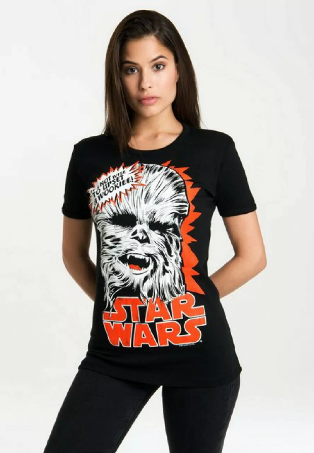 LOGOSHIRT T-Shirt Chewbacca mit lizenziertem Originaldesign günstig online kaufen