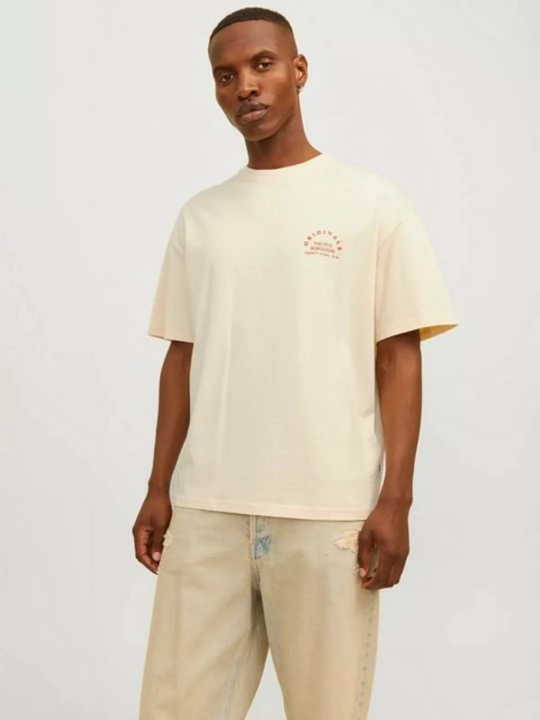 Jack & Jones Kurzarmshirt JORBROOKLYN BACK TEE SS CREW NECK günstig online kaufen