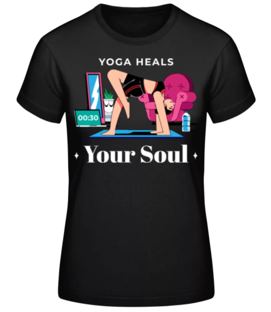 Yoga Heals Your Soul · Frauen Basic T-Shirt günstig online kaufen