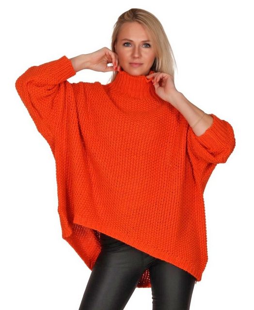 Charis Moda Longpullover Strickpullover Turtelneck Vorne kurz Hinten lang C günstig online kaufen