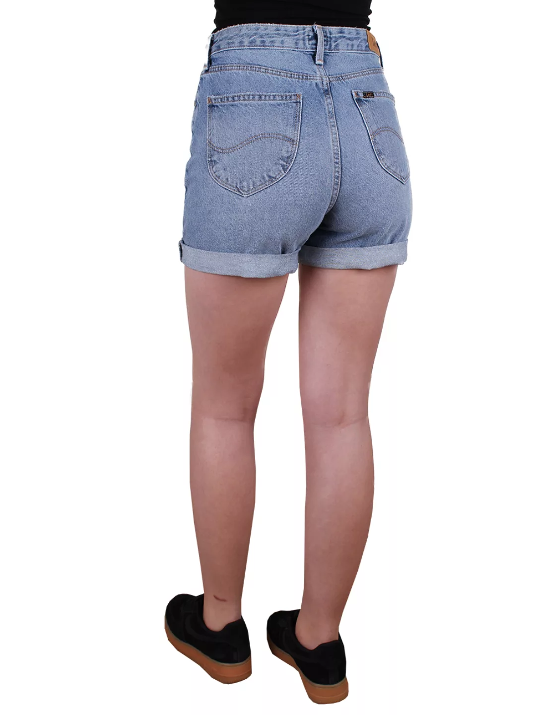 Lee Damen Jeans Short Mom - Relaxed Fit - Blau - Salina günstig online kaufen