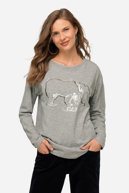 Laurasøn Longsleeve T-Shirt oversized Eisbär Rundhals Langarm günstig online kaufen