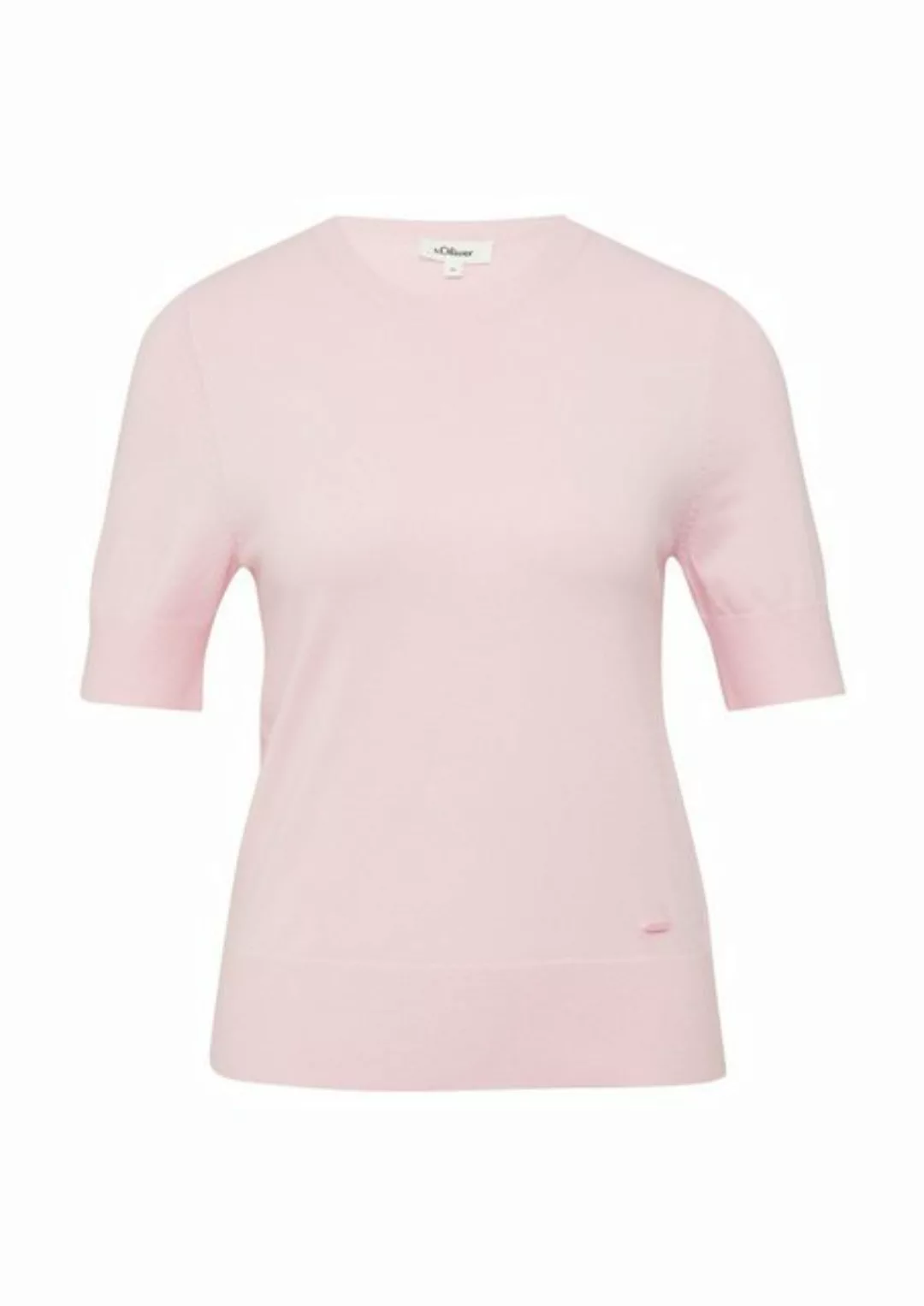 s.Oliver Strickpullover Basic (1-tlg) Langarm, Viskose-Mix günstig online kaufen