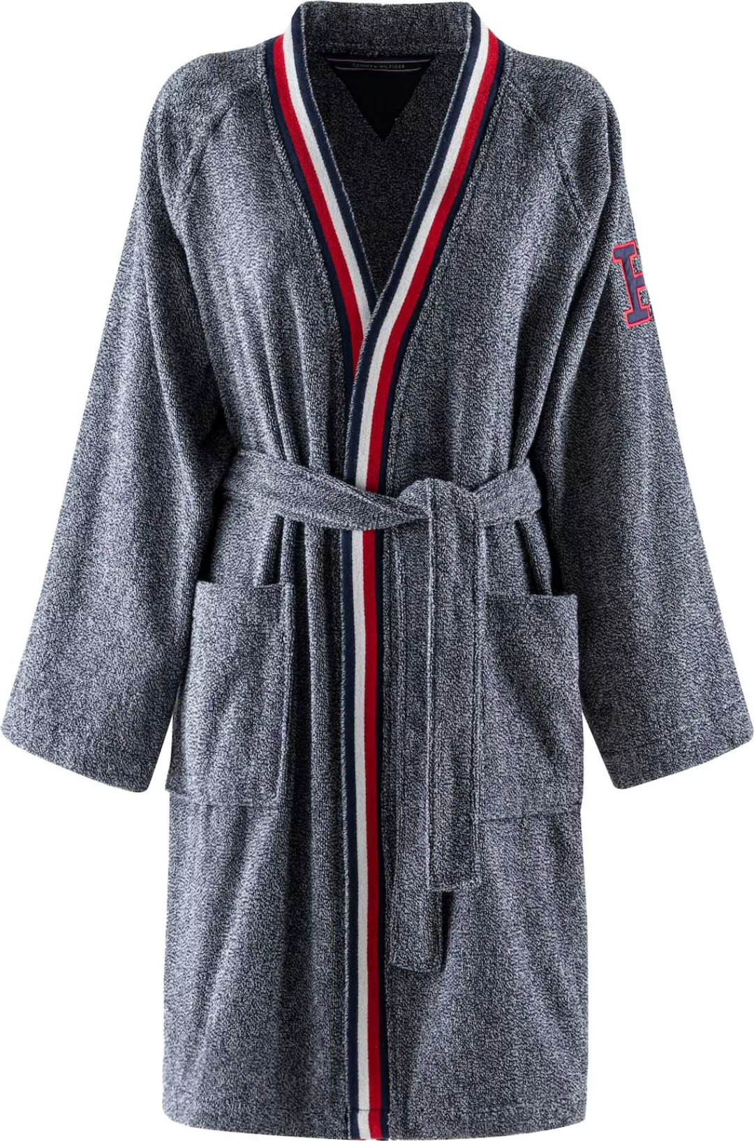 Tommy Hilfiger Unisex-Bademantel "Frottee Melange", (1 St.), mit H-Applikat günstig online kaufen