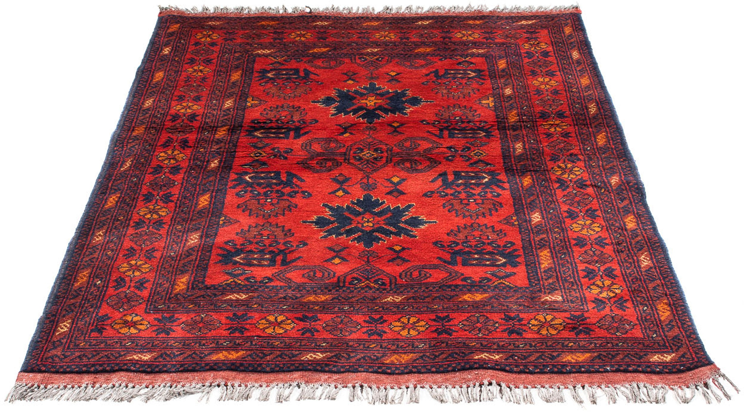 morgenland Orientteppich »Afghan - Kunduz - 143 x 101 cm - dunkelrot«, rech günstig online kaufen