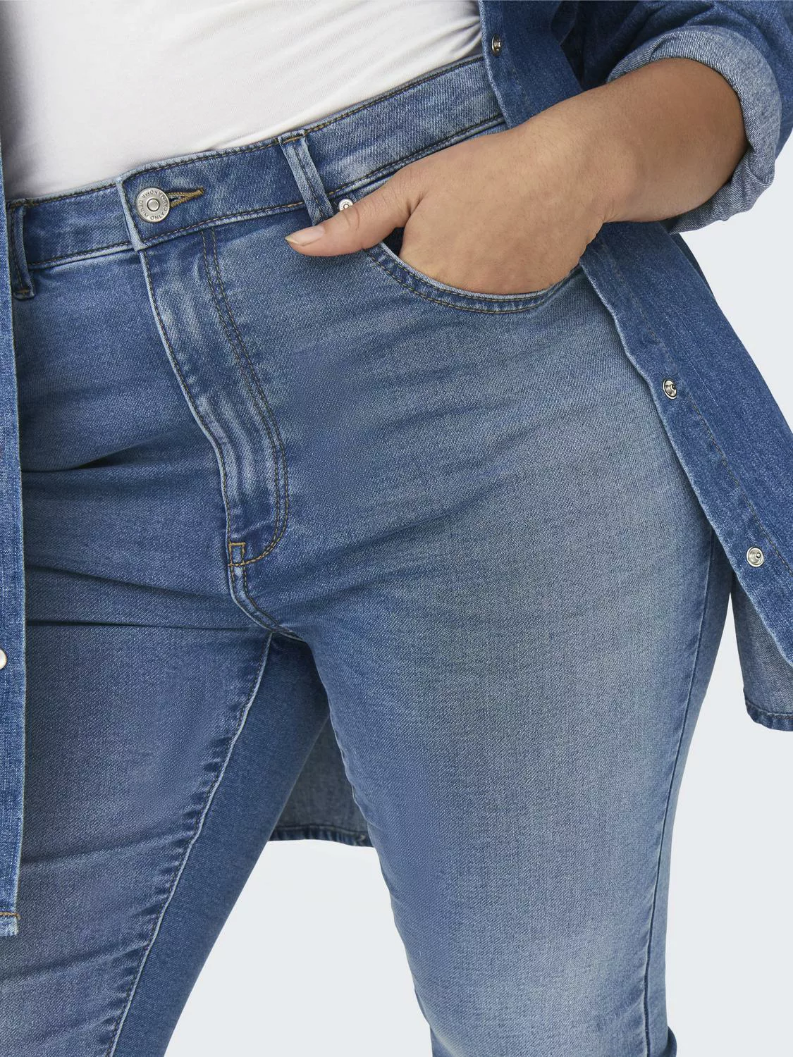 ONLY CARMAKOMA Skinny-fit-Jeans CARFOREVER HIGH HW SKINNY JOGG DNM BJ günstig online kaufen