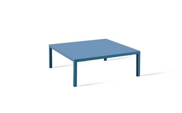 Niedriger Loungetisch Quatris 60x60x30 cm blau günstig online kaufen