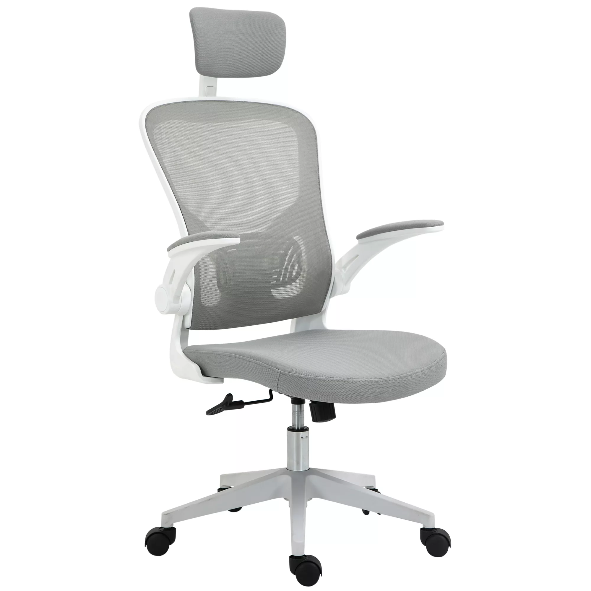 Vinsetto Bürostuhl ergonomischer Stuhl mit Wippfunktion hoher Rückenlehne L günstig online kaufen