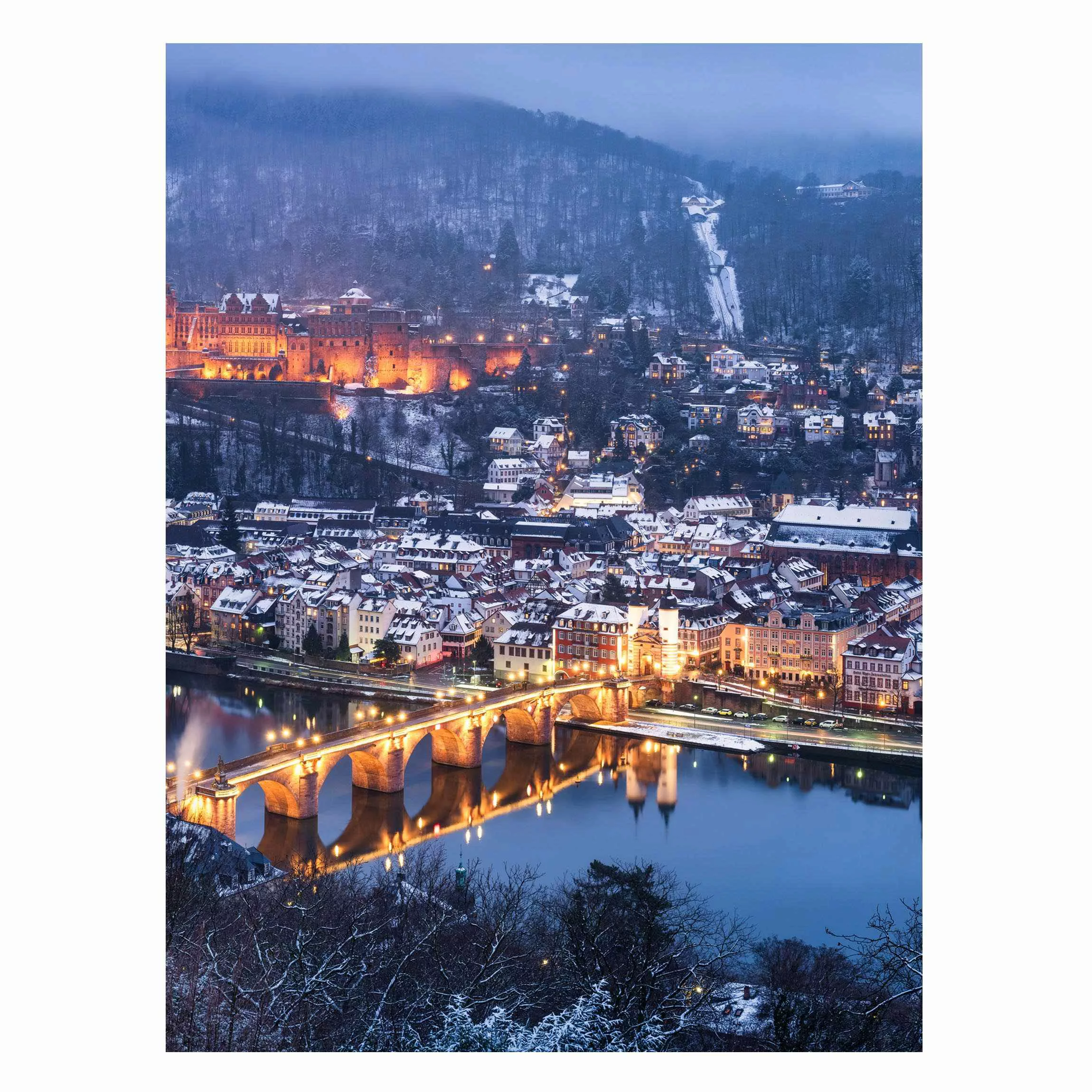 Magnettafel Winterliches Heidelberg günstig online kaufen