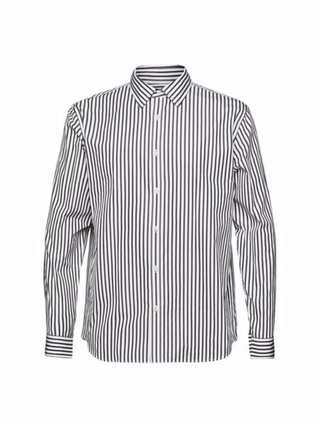 Esprit Langarmhemd Gestreiftes Hemd aus Popeline günstig online kaufen