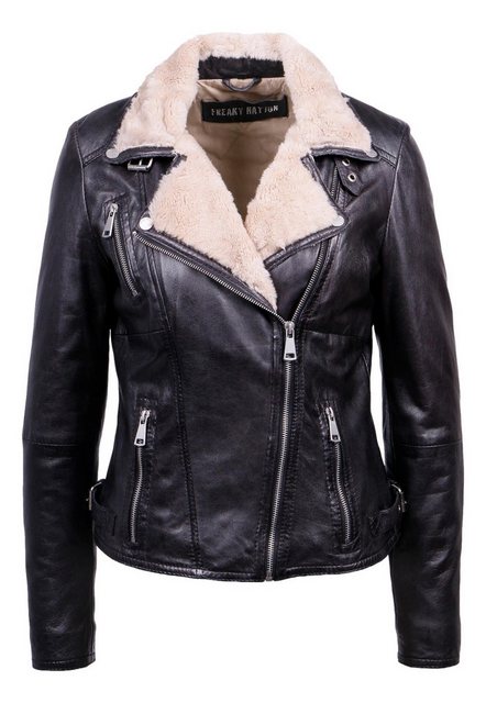 Freaky Nation Lederjacke »Winter Biker Princess« kuscheliger Kunstfellbesat günstig online kaufen