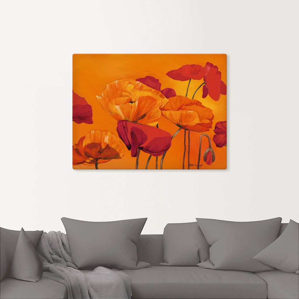 Artland Wandbild "Mohnblume", Blumen, (1 St.), als Leinwandbild, Poster in günstig online kaufen