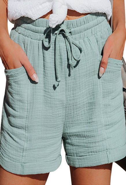 CHENIN Relaxshorts Lässige Shorts mit hoher Taille und weitem Bein Gerade g günstig online kaufen