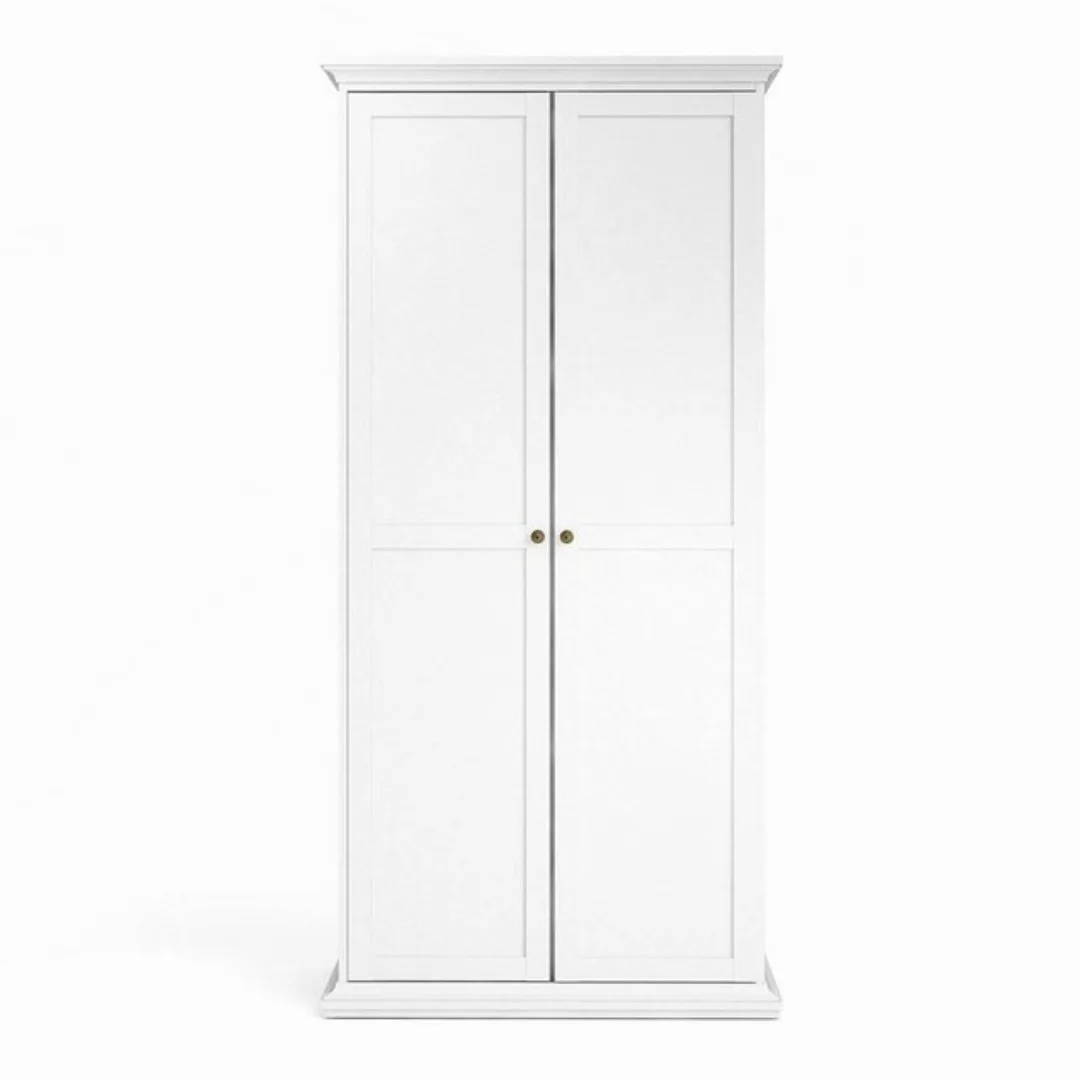 ebuy24 Kleiderschrank Venedig Kleiderschrank 2 Türen weiß. günstig online kaufen