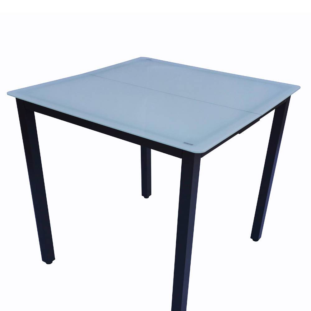 Esstisch Gartentisch aus Glas mit rechteckiger Tischplatte günstig online kaufen