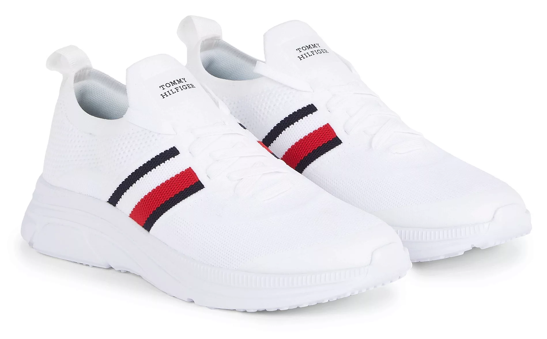 Tommy Hilfiger Slip-On Sneaker "MODERN RUNNER KNIT STRIPES ESS", mit seitli günstig online kaufen