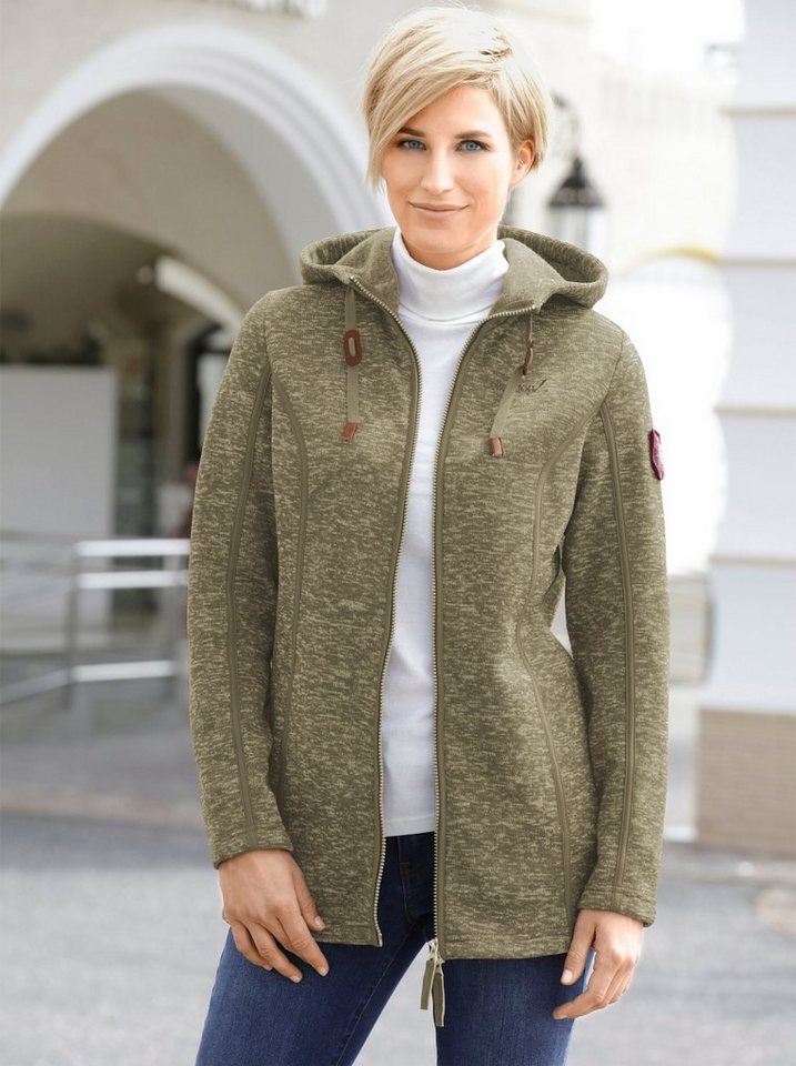 Casual Looks Kapuzenfleecejacke günstig online kaufen