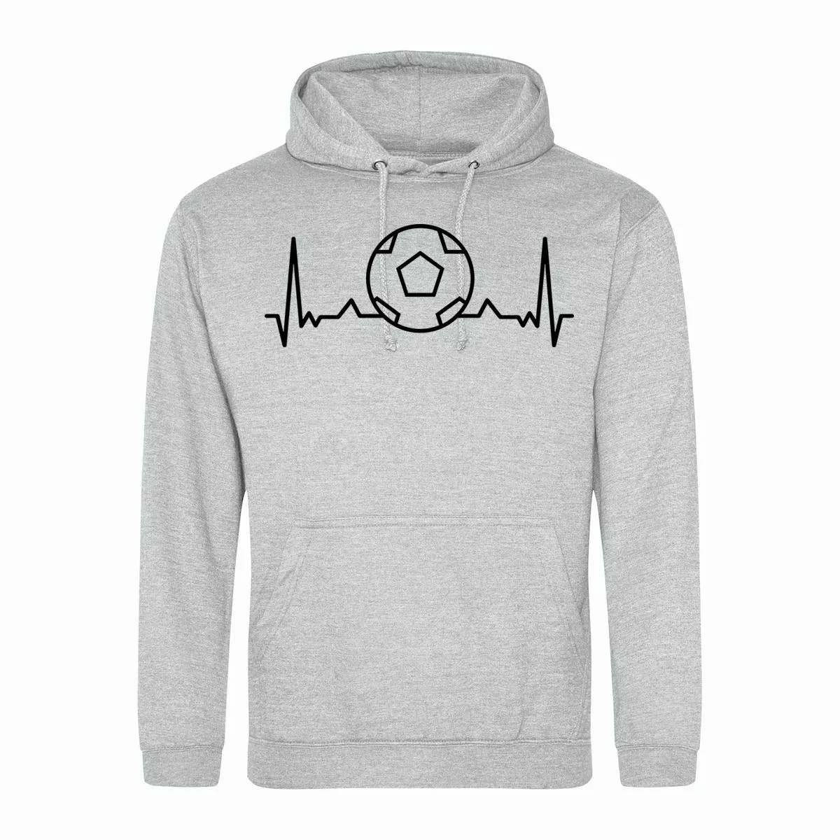 Youth Designz Kapuzenpullover Heartbeat Fußball Herren günstig online kaufen