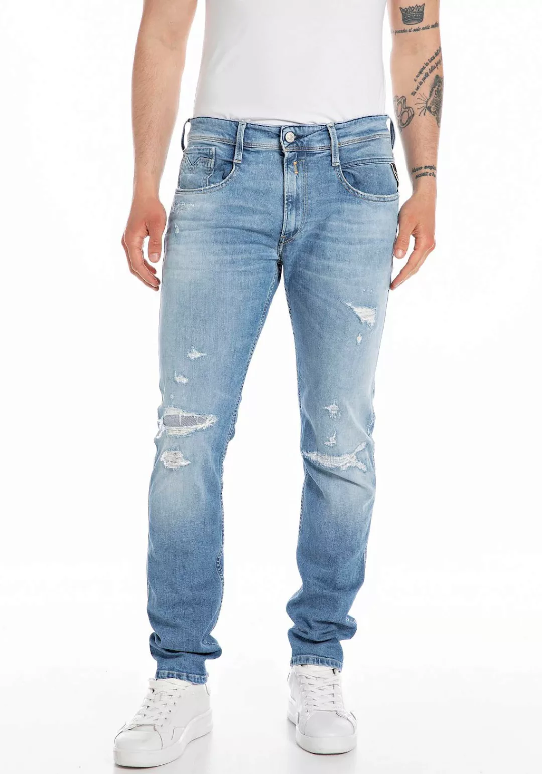 Replay Slim-fit-Jeans "ANBASS HYPERFLEX BIO" günstig online kaufen