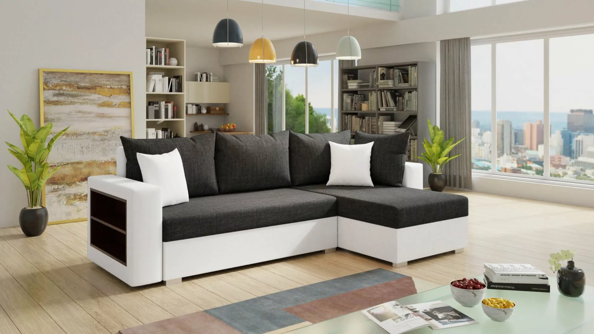 Sofnet Ecksofa Lord, mit Schlaffunktion und Bettkasten, L-Form Couch, Schla günstig online kaufen